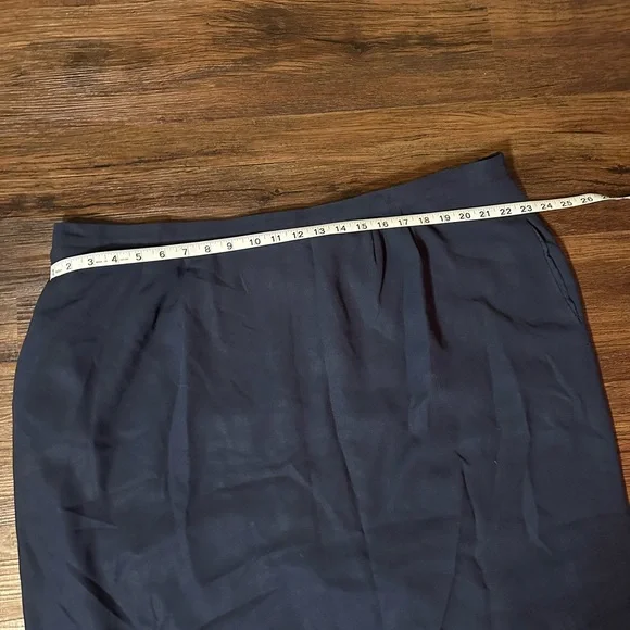 Size 20 Kasper II Navy Pencil skirt - Picture 3 of 8